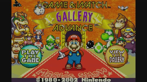 Game & Watch Gallery Advance