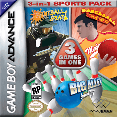 3 Games in 1 - Paintball Splat! + Dodgeball - Dodge This! + Big Alley Bowling