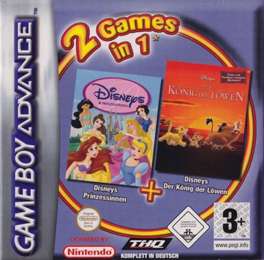 2 Games in 1 - Der Koenig der Loewen + Disneys Prinzessinnen