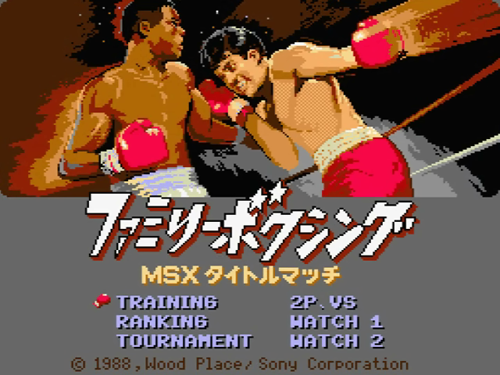 Family Boxing - MSX Title Match