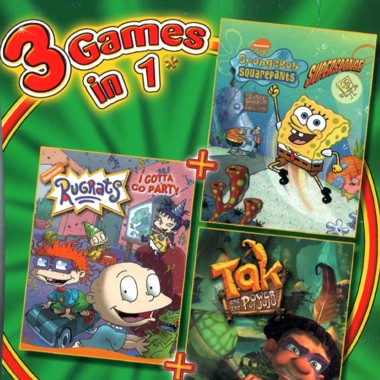 3 Games in 1 - Rugrats - I Gotta Go Party + SpongeBob SquarePants - SuperSponge + Tak and the Power of Juju