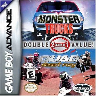 2 Games in 1 - Quad Desert Fury + Monster Trucks