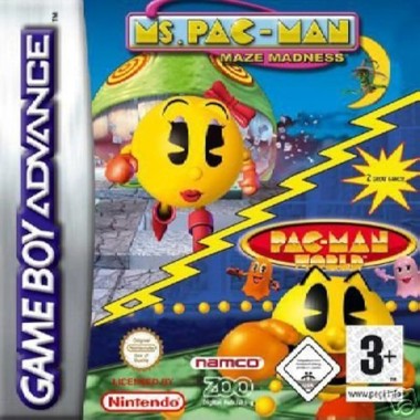 2 Games in 1 - Pac-Man World + Ms. Pac-Man - Maze Madness