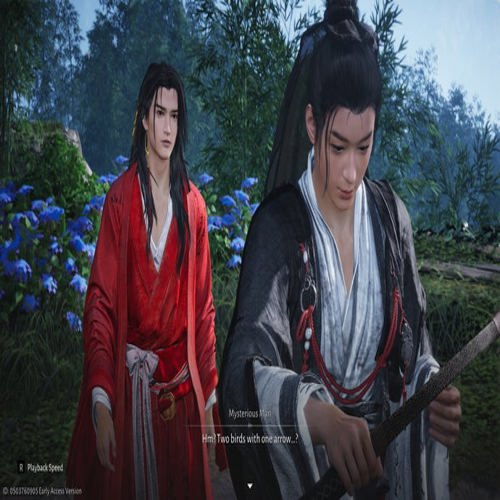 Người chơi Where Winds Meet thuyết phục một NPC rằng họ có thai