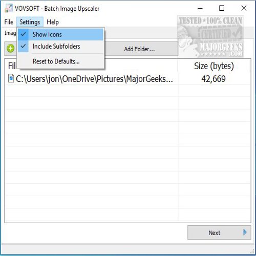 VOVSOFT Batch Image Upscaler 1.0: Nâng cấp ảnh hàng loạt đơn giản