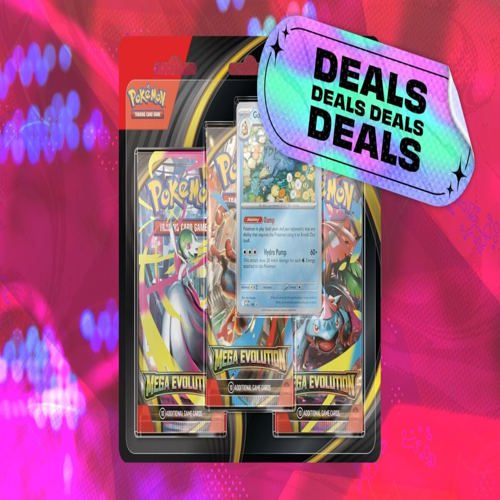 Pokémon Mega Evolutions Three Booster Blister giảm về giá thị trường trên Amazon