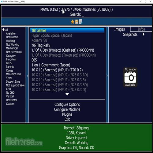 MAME 0.283 (32-bit) — Cập nhật phần mềm giả lập