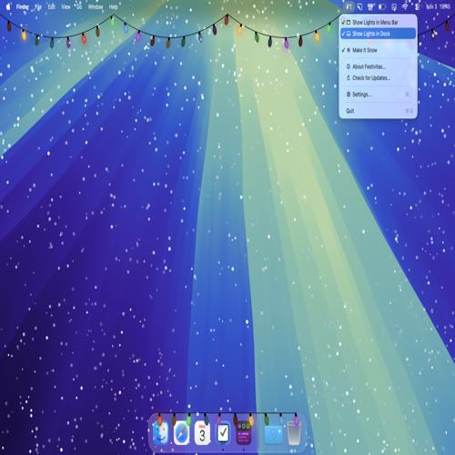 Festivitas: trang trí thiết bị Apple bằng đèn lễ hội và tuyết