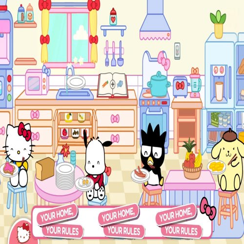 Hello Kitty and Friends World cho phép xây nhà theo phong cách Sanrio