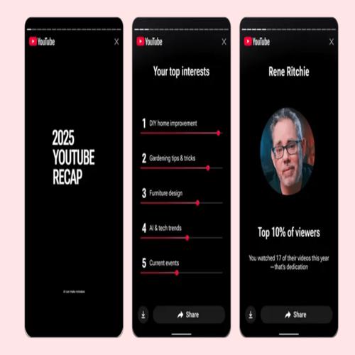 YouTube ra mắt bản tổng kết đầu tiên cho video bạn đã xem