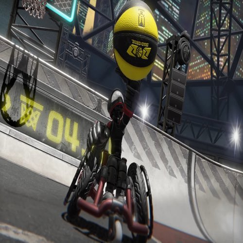 Nhóm phát triển Drag x Drive thử bóng rổ xe lăn để chuẩn bị game