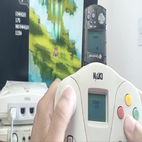 Homebrew Dreamcast: Game lần đầu dùng hai màn hình VMU cùng lúc